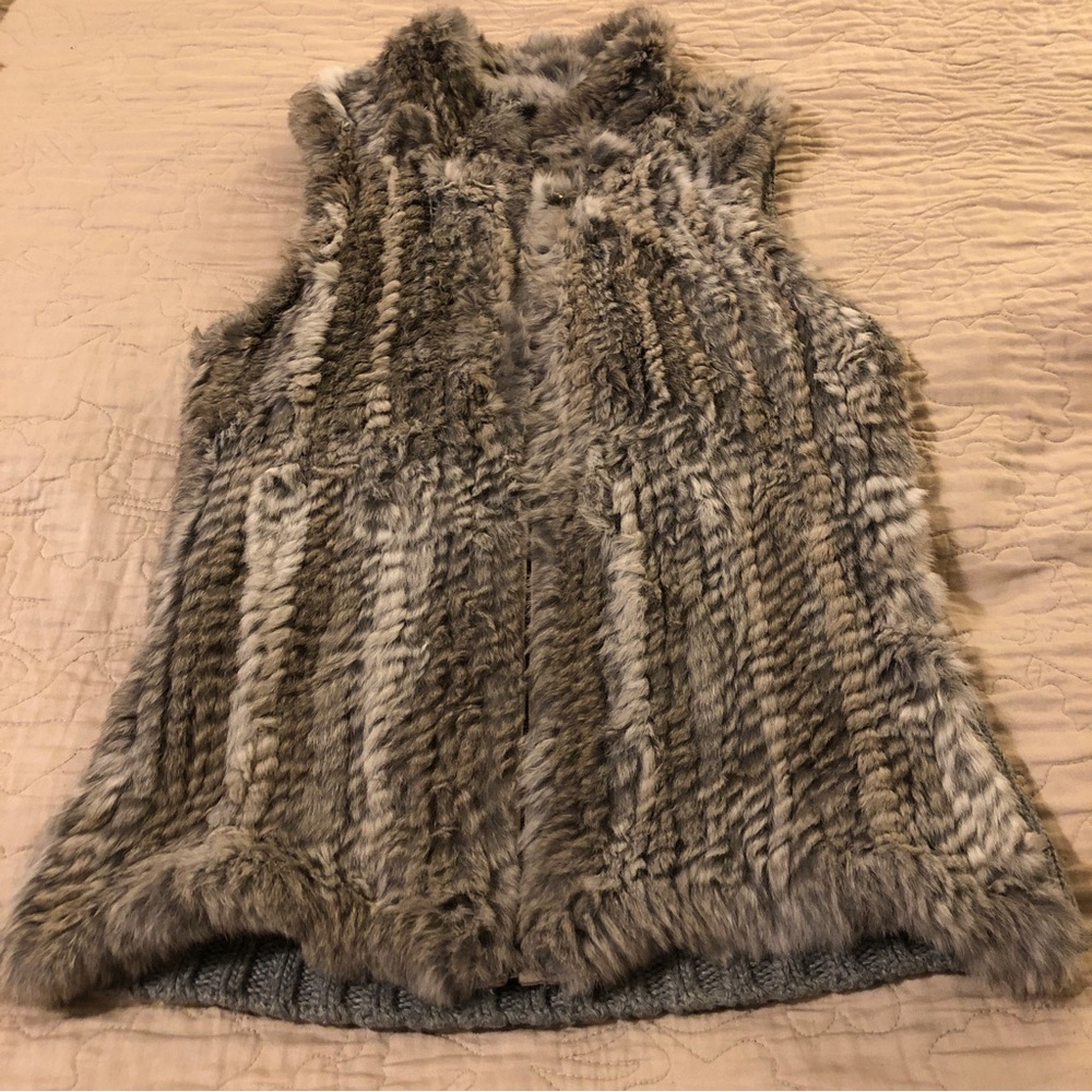 Rabbit fur vest
